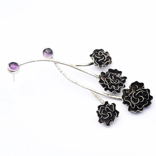 Silver Blossom earrings
